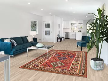 Hand Weave Vegetable Dye Kilim Qashqai Persian Rug 5x8