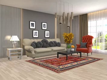 Vegetable Dye Wool Kilim Qashqai Persian Area Rug 5x8