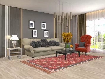 Vegetable Dye Kilim Qashqai Persian Area Rug 5x10