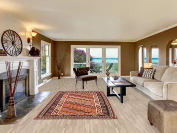 Vegetable Dye Kilim Qashqai Persian Area Rug 5x9