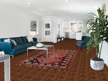 Reversible Wool Kilim Qashqai Persian Area Rug 5x8