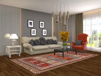 Antique Wool Vegetable Dye Kilim Qashqai Persian Rug 5x10