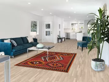 Flat Weave Kilim Qashqai Vegetable Dye Persian Rug 5x7