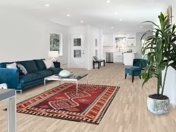 Geometric Wool Kilim Qashqai Persian Rug 5x7