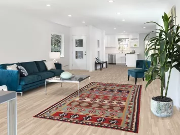 Vegetable Dye Kilim Qashqai Persian Area Rug 5x9