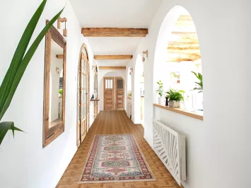 Geometric Viss Oriental Runner Rug 3x8