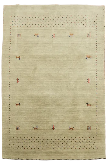 Little Animals Tribal Gabbeh Indian Accent Rug 4x6