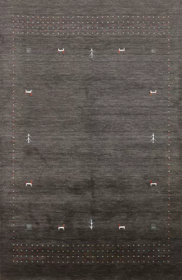 Tribal Wool Gabbeh Oriental Area Rug 5x8