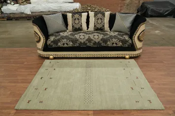 Little Animals Tribal Gabbeh Oriental Rug 5x7