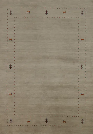 Handmade Tribal Gabbeh Indian Accent Rug 5x7