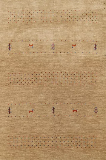 Little Animals Design Gabbeh Oriental Rug 4x6