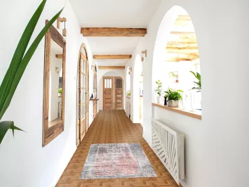 Contemporary Wool Abstract Indian Rug 3x5