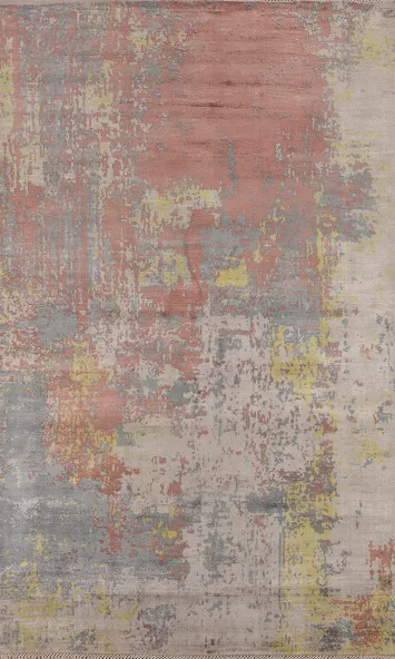 Contemporary Wool Colorful Abstract Rug 5x7