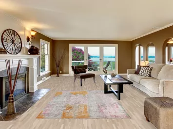 Contemporary Wool Abstract Indian Area Rug 6x8