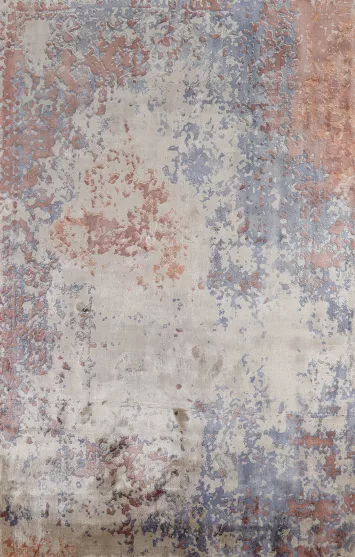 Contemporary Wool Abstract Indian Rug 4x6