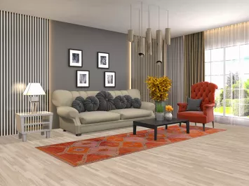 Tribal Geometric Oushak Turkish Runner Rug 3x10