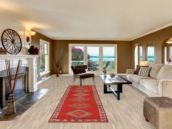 Geometric Wool Oushak Turkish Runner Rug 3x12