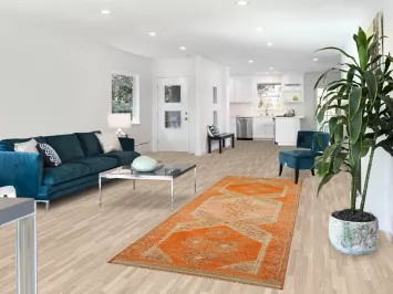 Orange Wool Oushak Oriental Runner Rug 4x10