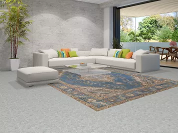 Handmade Blue Floral Tabriz Persian Area Rug 9x12