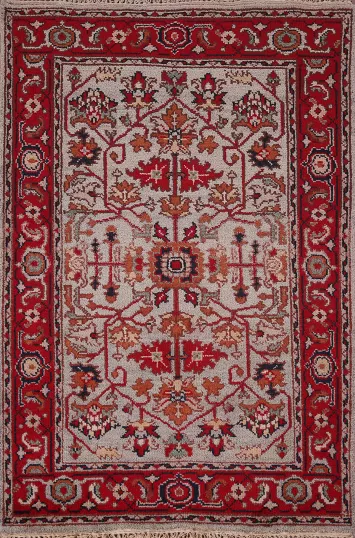 Handmade Wool Heriz Serapi Oriental Rug 4x6