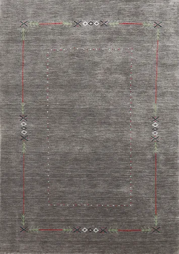 Handmade Wool Gabbeh Oriental Rug 5x7