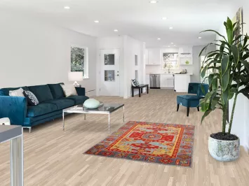 Geometric Wool Kazak Oriental Rug 4x6