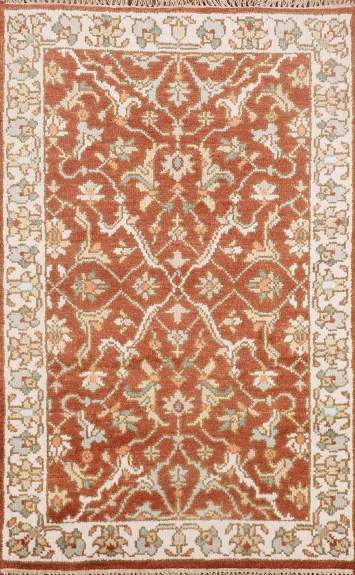 Handmade Wool Kashan Oriental Rug 3x5