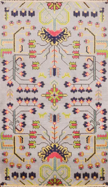 Handmade Wool Ziegler Indian Rug 3x5