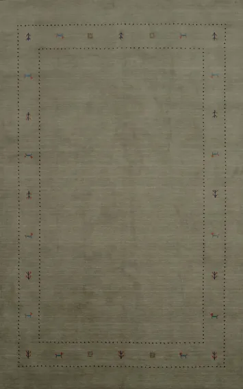 Versatile Gabbeh Area Rug 7x10 Understated Design for Any Space