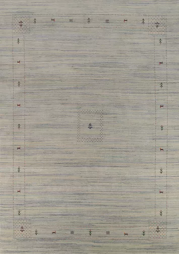 Striped Wool Tribal Gabbeh Oriental Area Rug 9x12