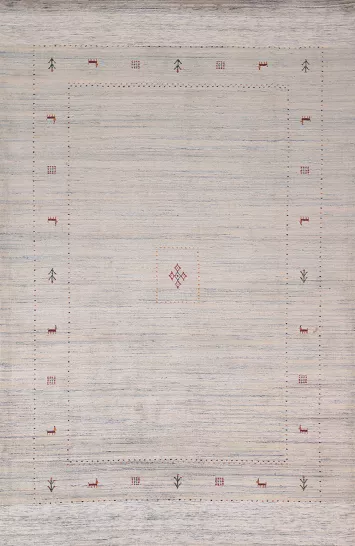 Handmade Wool Tribal Gabbeh Indian Area Rug 7x10