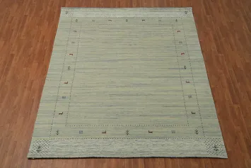 Tribal Gabbeh Indian Area Rug 8x10