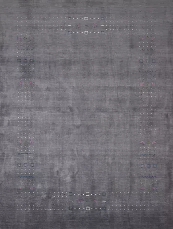 Tribal Gray Wool Gabbeh Oriental Area Rug 8x10