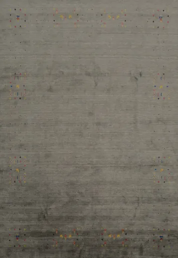 Sleek Gray Rug with Delicate Accent Patterns for Modern Homes 8x10