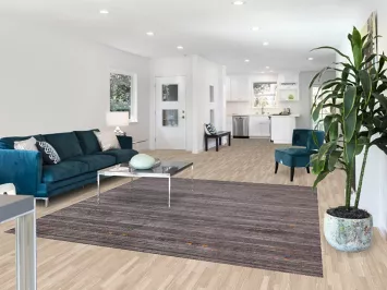 Striped Wool Tribal Gabbeh Indian Square Rug 8x8