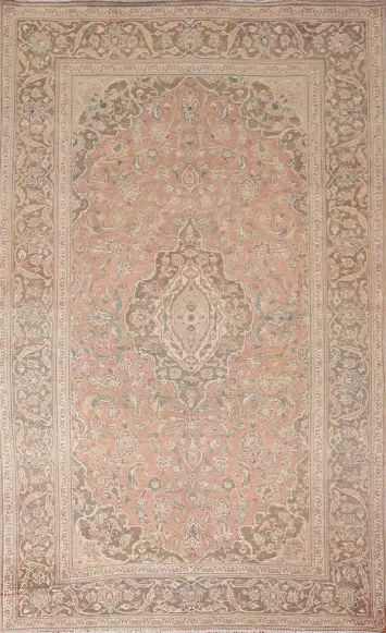 Traditional Floral Mashad Persian Area Rug 6x10