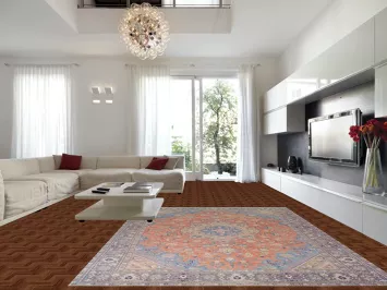 Handmade Wool Geometric Tabriz Persian Area Rug 10x13