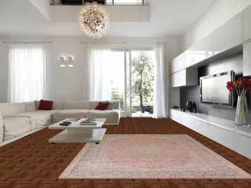 Traditional Floral Mashad Persian Area Rug 9x12