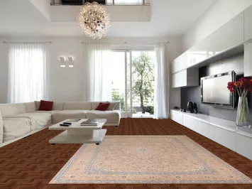 Traditional Wool Mashad Persian Area Rug 9x12