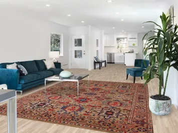 All-Over Brown Oushak Oriental Area Rug 8x10