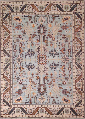 Handmade Wool Oushak Oriental Area Rug 8x10