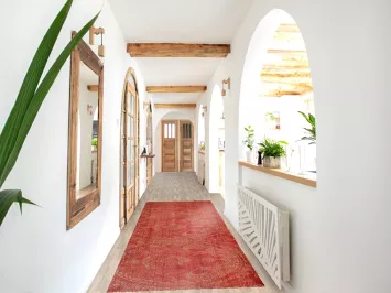 Contemporary Oriental Runner Rug 3x10