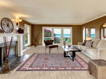 Light Blue Handmade Wool Oushak Indian Area Rug 8x10