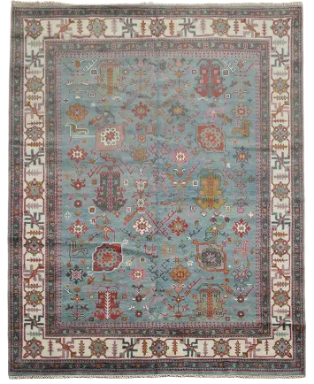 Timeless Area Rug with Ornate Design in Subtle Earth Tones 8x10