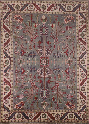 Handmade Gray Oushak Indian Area Rug 8x10