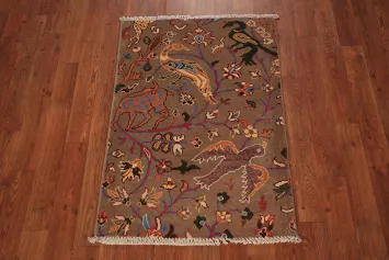 Animals Design Kazak Oriental Foyer Rug 2x3