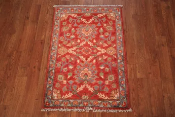 Red Floral Kazak Oriental Accent Rug 2x3