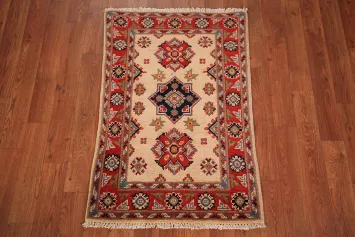 Geometric Kazak Oriental Accent Rug 2x3