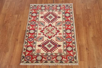 Geometric Kazak Oriental Accent Rug 2x3