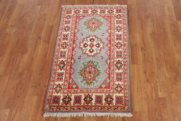 Geometric Wool Kazak Oriental Foyer Rug 2x3
